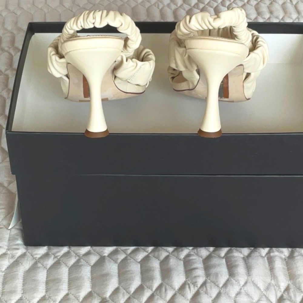 Sam Edelman leather Ruffled Heeled Sandals - Picture 2 of 3